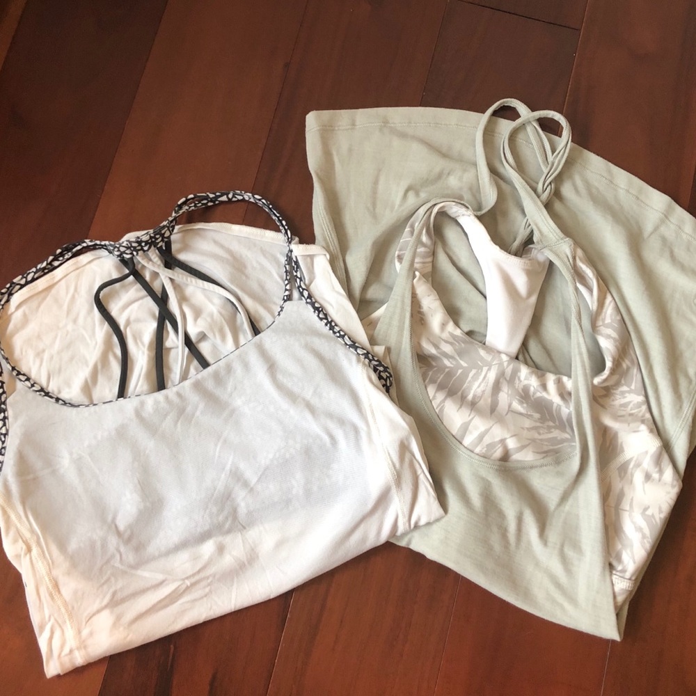 Pair of Lululemon sports bra tanks Sz 4